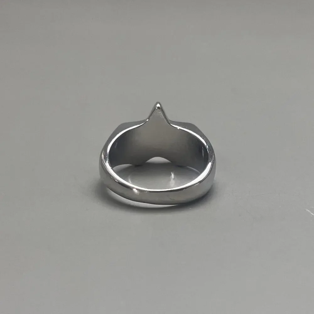 Y2k vintage silver star ring
